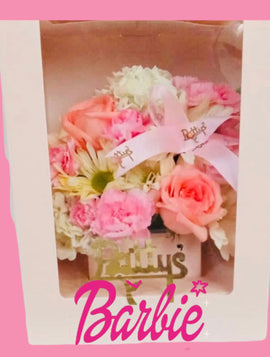 Hermosa cajita de flores personalizable